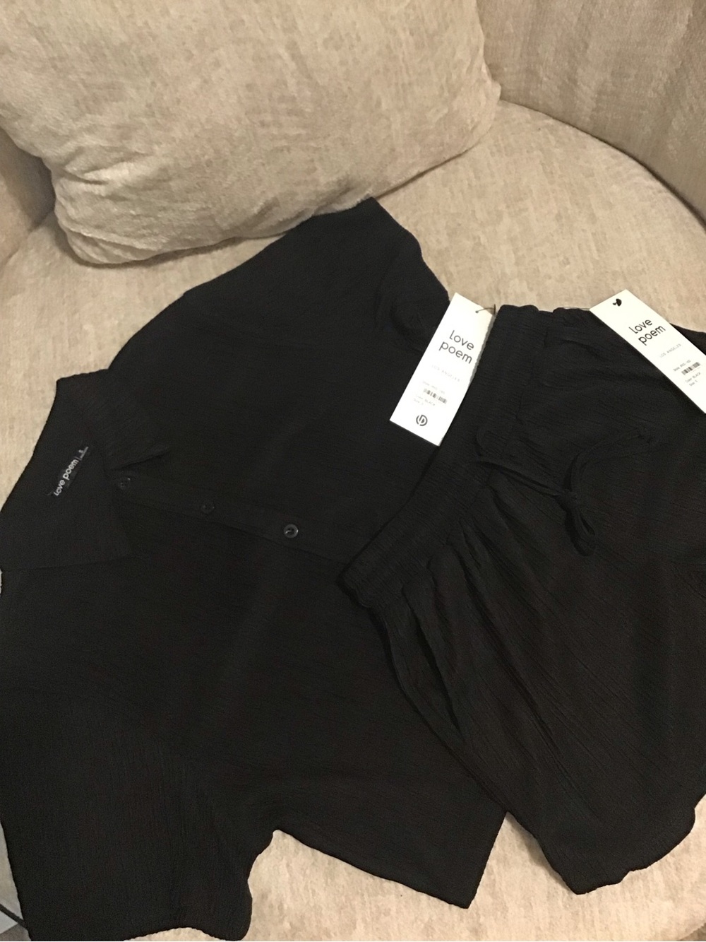 Love Poem Matching Women’s Short Set